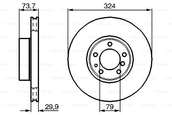 Тормозной диск REMSA арт. 0 986 478 024