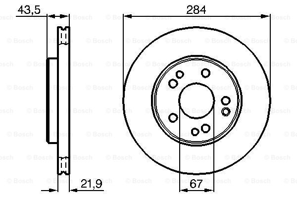 Тормозной диск BOSCH 0 986 478 186