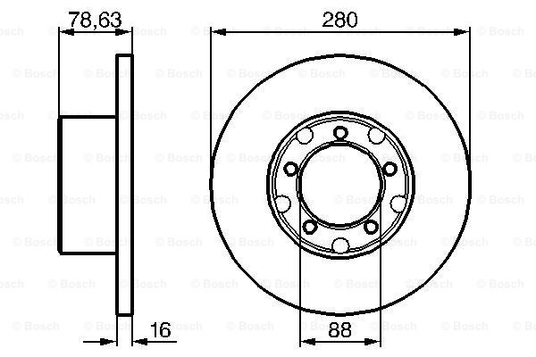 Гальмівний диск FEBI BILSTEIN арт. 0 986 478 201