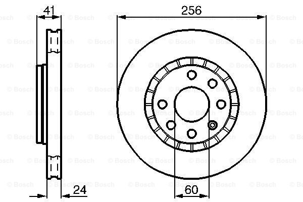 Тормозной диск передний BREMBO арт. 0986478327