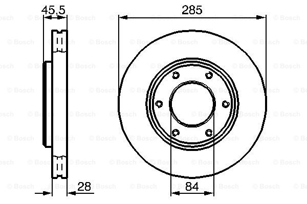 Тормозной диск FEBI BILSTEIN арт. 0 986 478 693