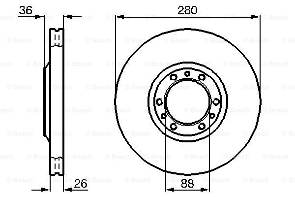 Тормозной диск REMSA арт. 0 986 478 854