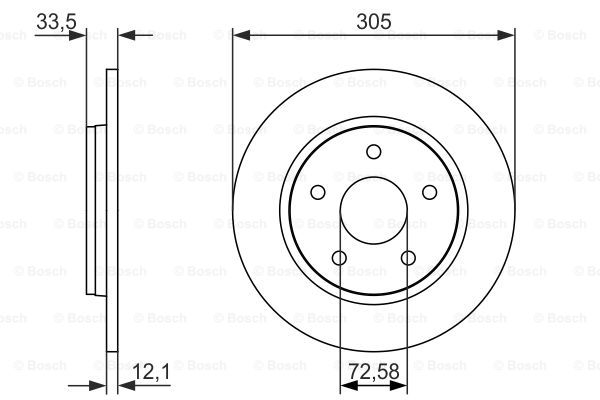 Тормозной диск BREMBO арт. 0986479050