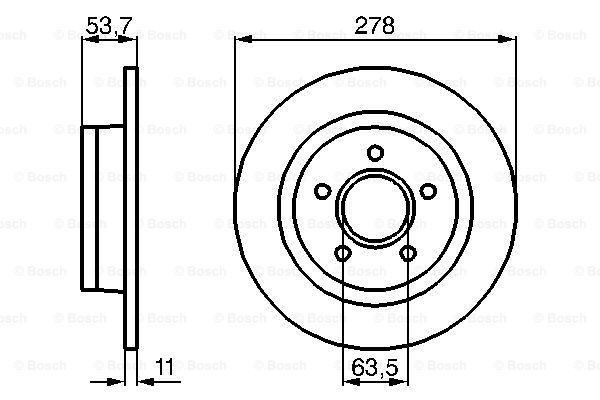 Тормозной диск FEBI BILSTEIN арт. 0986479070