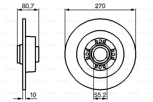 Тормозной диск SKF арт. 0 986 479 196