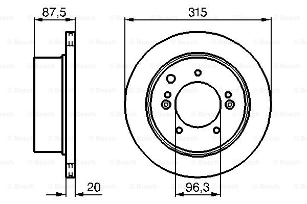 Тормозной диск BLUE PRINT арт. 0 986 479 232