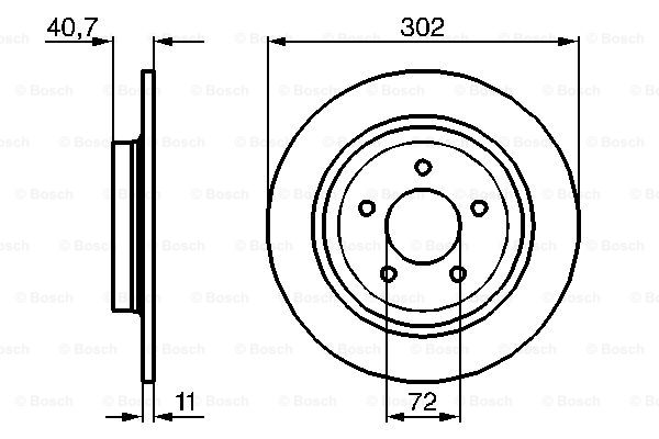 Тормозной диск BLUE PRINT арт. 0986479233