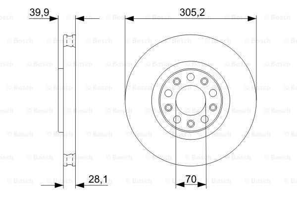 Тормозной диск BREMBO арт. 0986479291