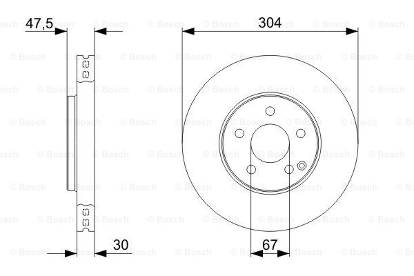 Тормозной диск BLUE PRINT арт. 0 986 479 333