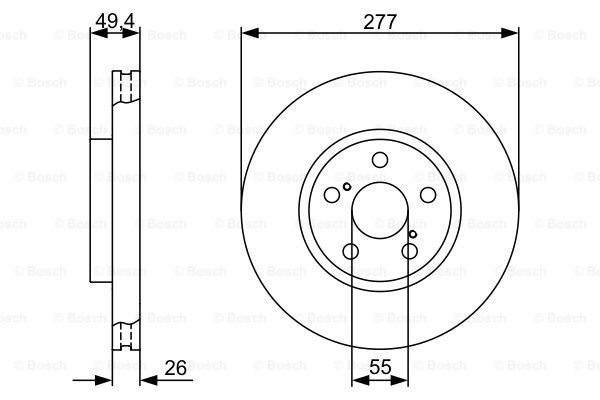 Тормозной диск KAVO PARTS арт. 0 986 479 340