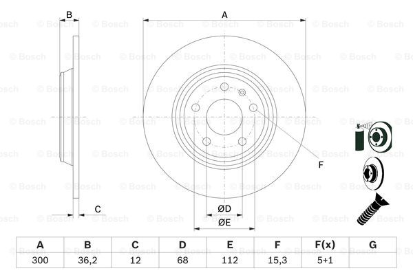 Тормозной диск BLUE PRINT арт. 0986479382