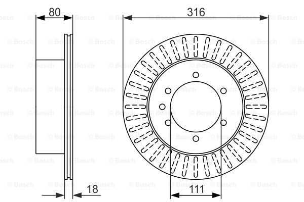 Тормозной диск BLUE PRINT арт. 0986479385