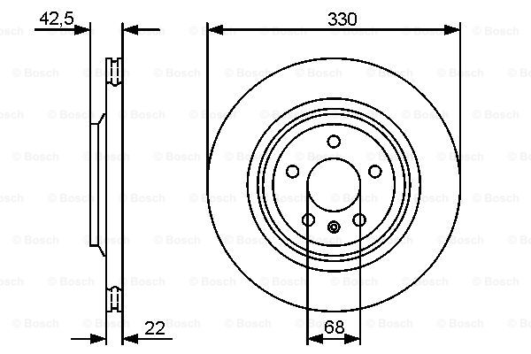 Тормозной диск BREMBO арт. 0986479457
