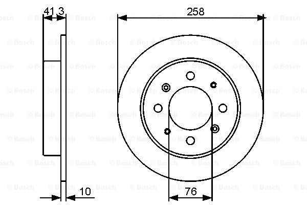 Тормозной диск BOSCH 0 986 479 462
