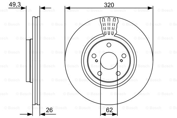 Тормозной диск BREMBO арт. 0986479562