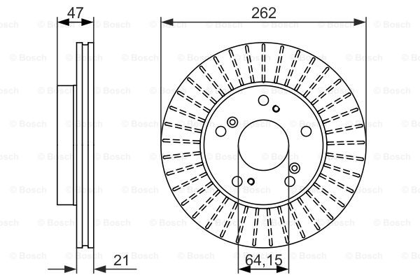 Тормозной диск BLUE PRINT арт. 0986479687