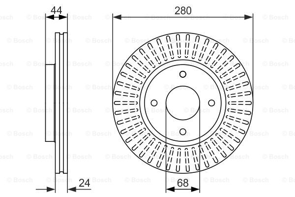 Тормозной диск BLUE PRINT арт. 0986479737