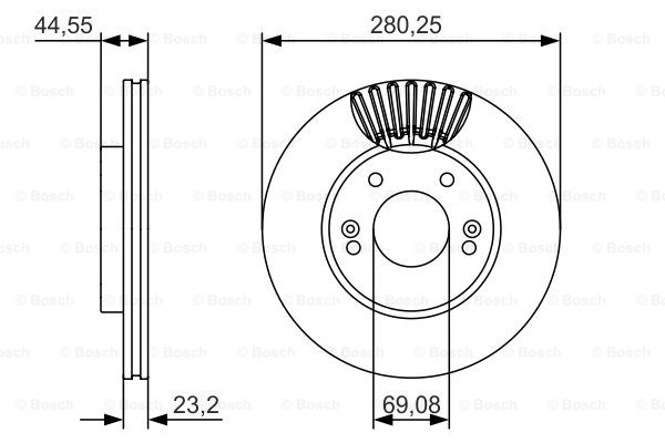 Тормозной диск BREMBO арт. 0986479A12