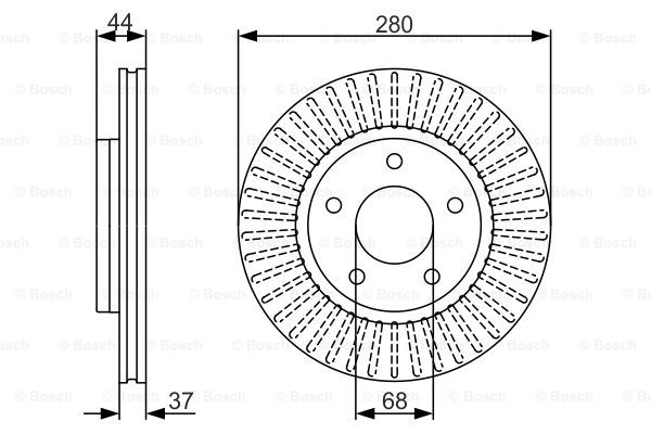 Тормозной диск BREMBO арт. 0986479A28