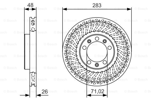 Тормозной диск BLUE PRINT арт. 0986479C33