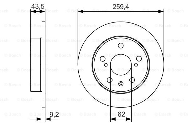 Тормозной диск FERODO арт. 0986479C44
