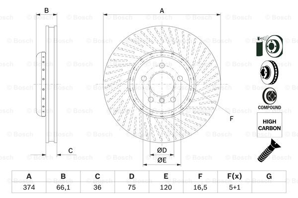 Тормозной диск BREMBO арт. 0986479E27