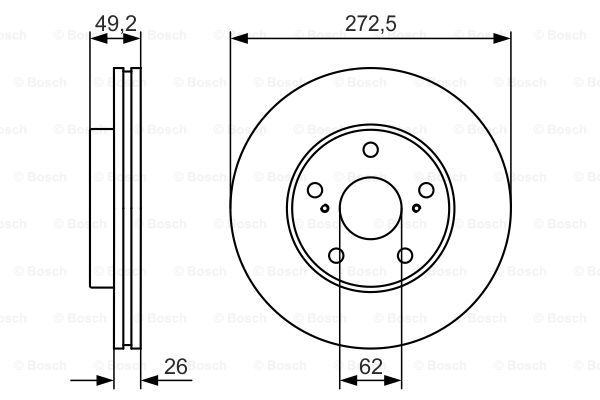 Тормозной диск FERODO арт. 0 986 479 R45