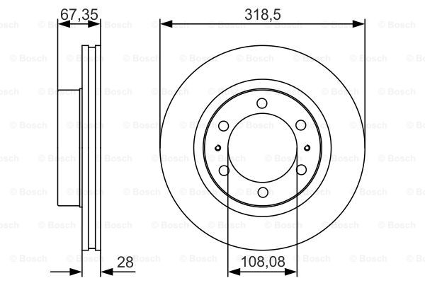 Тормозной диск ROTINGER арт. 0 986 479 R46