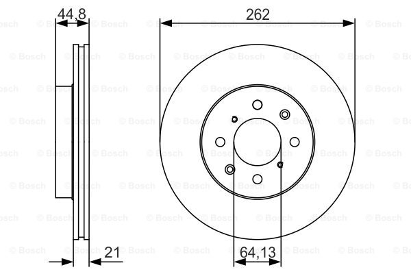 Тормозной диск REMSA арт. 0986479R80