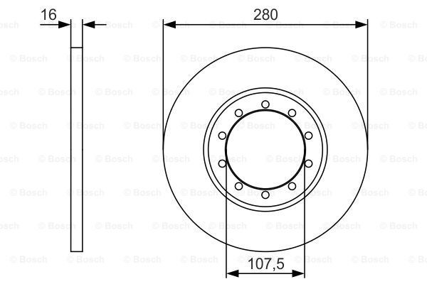 Тормозной диск задний CHAMPION арт. 0 986 479 R92