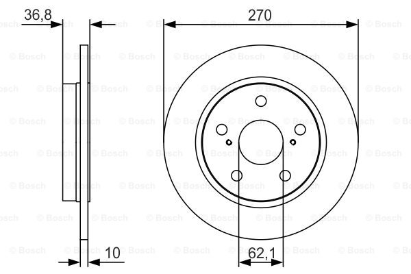 Тормозной диск передний FERODO арт. 0986479S64