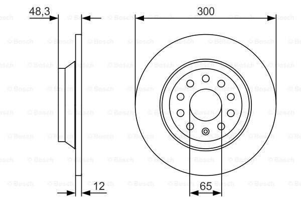 Тормозной диск BREMBO арт. 0986479V01