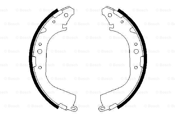 Колодки ручника Toyota Land Cruiser/VW Taro 69- (295x62)  арт. 0 986 487 354