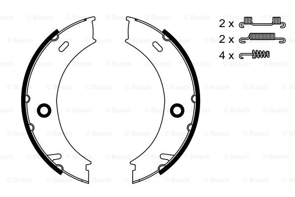 Тормозные колодки барабанные QUICK BRAKE арт. 0 986 487 611