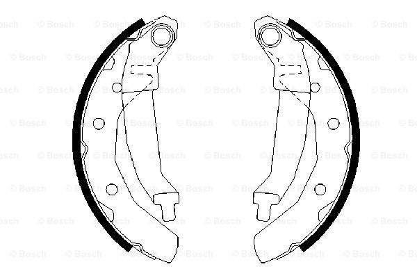 Колодки гальмівні (задні) Daewoo Matiz 98- (барабанні) (180x31) QUICK BRAKE арт. 0986487628