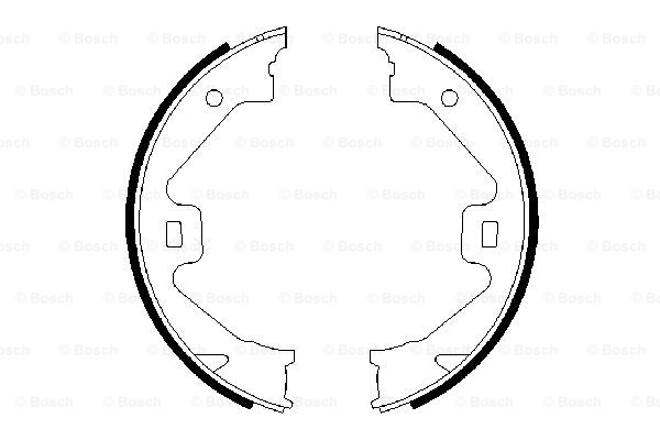 Колодки тормозные барабанные BOSCH 0986487650