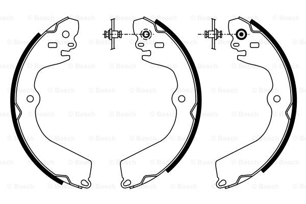 Колодки гальмівні барабанні QUICK BRAKE арт. 0986487928