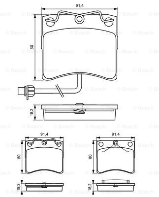 Гальмівні колодки дискові QUICK BRAKE арт. 0986494041