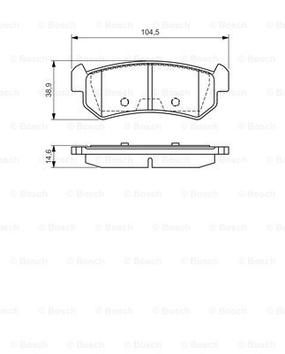 Тормозные колодки задние дисковые ICER арт. 0 986 494 133