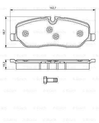 Тормозные колодки дисковые BREMBO арт. 0 986 494 147