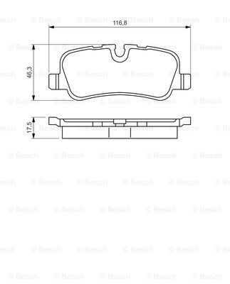Колодки тормозные (задні) Land Rover Range Rover 02-   арт. 0 986 494 148