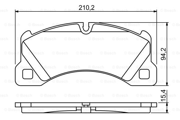 Тормозные колодки дисковые BOSCH 0 986 494 206