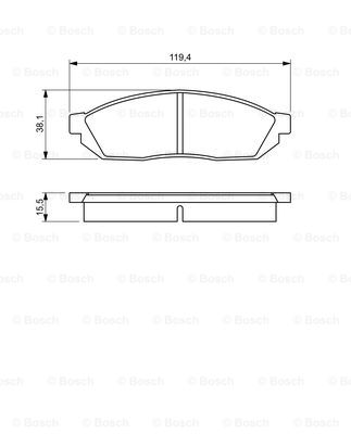 Тормозные колодки дисковые ICER арт. 0986494208