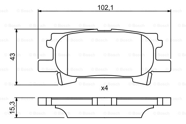 Тормозные колодки дисковые BLUE PRINT арт. 0 986 494 224