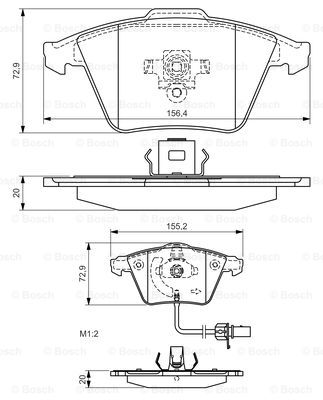 Тормозные колодки дисковые QUICK BRAKE арт. 0986494271