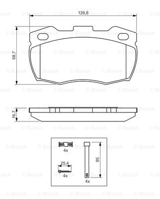 Колодки гальмівні (передні) Land Rover Defender 90-16 BREMBO арт. 0986494291
