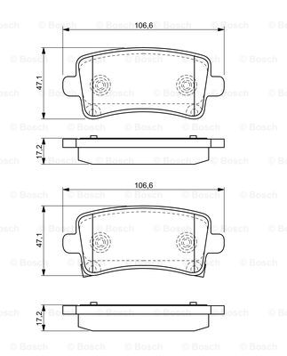 Тормозные колодки дисковые BOSCH арт. 0 986 494 297