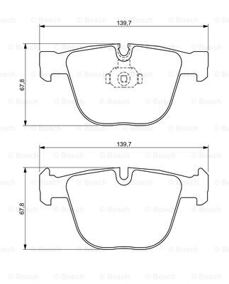 Тормозные колодки задние дисковые BLUE PRINT арт. 0 986 494 325