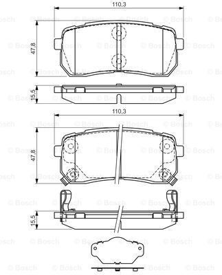 Тормозные колодки дисковые BREMBO арт. 0986494327