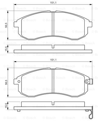 Тормозные колодки дисковые BREMBO арт. 0 986 494 362